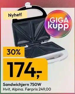 Gigaboks Sandwichjern 750W tilbud