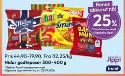 Gigaboks Nidar godteposer tilbud