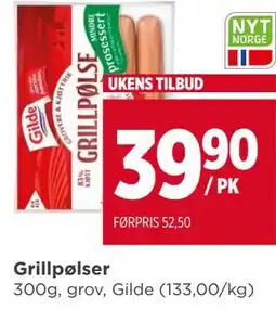 Meny Grillpølser tilbud