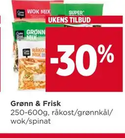 Meny Grønn & Frisk tilbud