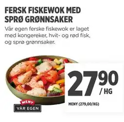 Meny FERSK FISKEWOK MED SPRØ GRØNNSAKER tilbud