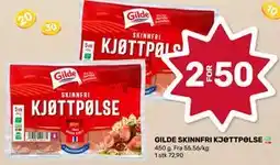 Matkroken GILDE SKINNFRI KJØTTPØLSE tilbud