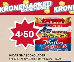 Matkroken NIDAR SMÅSJOKOLADER tilbud