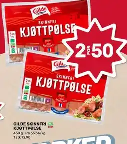 Matkroken GILDE SKINNFRI KJØTTPØLSE tilbud