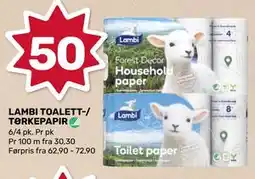 Matkroken LAMBI TOALETT-/TØRKEPAPIR tilbud