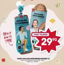 Matkroken COOP AMALIES GROVBRØD/SKÅRET tilbud
