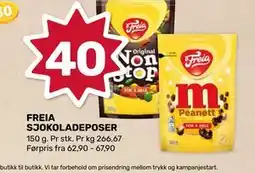 Matkroken FREIA SJOKOLADEPOSER tilbud