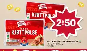 GILDE SKINNFRI KJØTTPØLSE