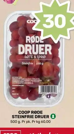 Matkroken COOP RØDE STEINFRIE DRUER tilbud