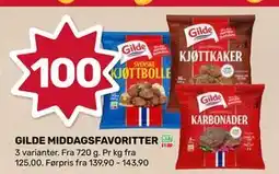 Coop Marked GILDE MIDDAGSFAVORITTER tilbud
