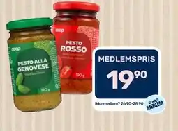 Matkroken PESTO, Medlemspris tilbud