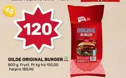 Coop Marked GILDE ORIGINAL BURGER tilbud