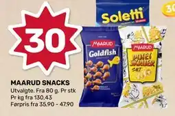 Coop Marked MAARUD SNACKS tilbud
