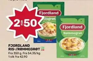 Coop Marked FJORDLAND RIS-/RØMMEGRØT tilbud