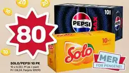 Coop Marked SOLO/PEPSI 10 PK tilbud