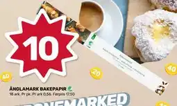 Coop Marked ÄNGLAMARK BAKEPAPIR tilbud