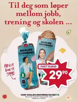 Coop Marked COOP AMALIES GROVBRØD/SKÅRET tilbud