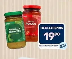 Coop Marked Coop Pesto Alla Genovese / Pesto Rosso, Medlemspris tilbud