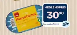 Coop Marked Coop Makrell i tomat tilbud