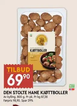 Coop Mega DEN STOLTE HANE KJØTTBOLLER tilbud