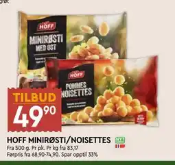 Coop Mega HOFF MINIRØSTI/NOISETTES tilbud