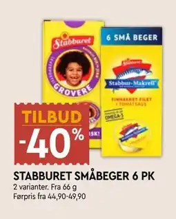 Coop Mega STABBURET SMÅBEGER 6 PK tilbud