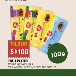 Coop Mega FREIA PLATER tilbud