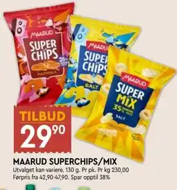 Coop Mega MAARUD SUPERCHIPS/MIX tilbud