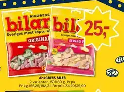 Coop Prix AHLGRENS BILER tilbud