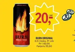 Coop Prix BURN ORIGINAL tilbud