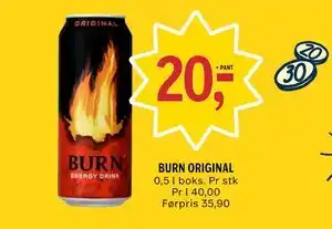 Coop Prix BURN ORIGINAL tilbud