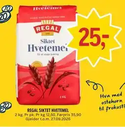 Coop Prix REGAL SIKTET HVETEMEL tilbud