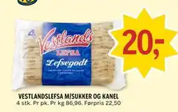 Coop Prix VESTLANDSLEFSA M/SUKKER OG KANEL tilbud