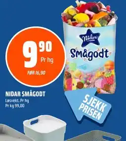 Coop Obs NIDAR SMÅGODT tilbud