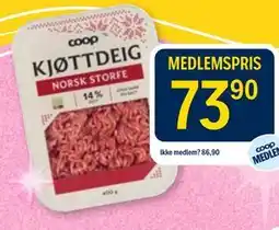 Coop Prix KJØTTDEIG tilbud