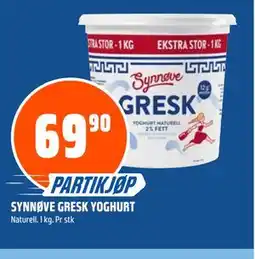 Coop Obs SYNNØVE GRESK YOGHURT tilbud