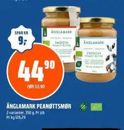 Coop Obs ÄNGLAMARK PEANØTTSMØR tilbud