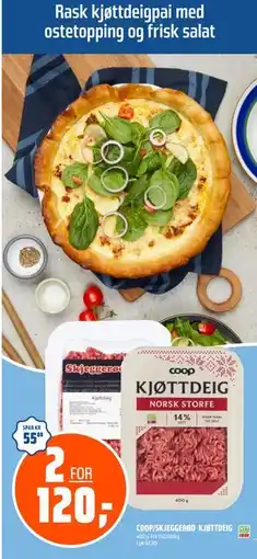 Coop Obs COOP/SKJEGGERØD KJØTTDEIG tilbud