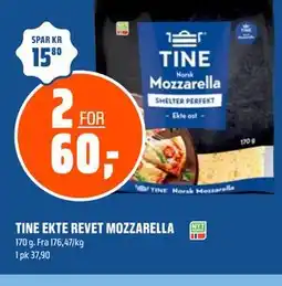 Coop Obs TINE EKTE REVET MOZZARELLA tilbud