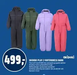 Coop Obs OKIDOKI PLAY 2 VINTERDRESS BARN tilbud
