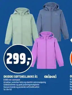 Coop Obs OKIDOKI SOFTSHELLJAKKE ÅS tilbud