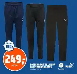 Coop Obs FOTBALLBUKSE TIL JUNIOR FRA PUMA OG HUMMEL tilbud