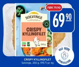 Rema 1000 Solvinge Crispy Kyllingfilet tilbud