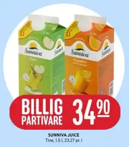 Rema 1000 Sunniva Juice tilbud