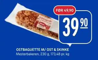 Rema 1000 Ostbaguette M/ Ost & Skinke tilbud