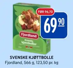 Rema 1000 Fjordland svenske kjøttboller tilbud