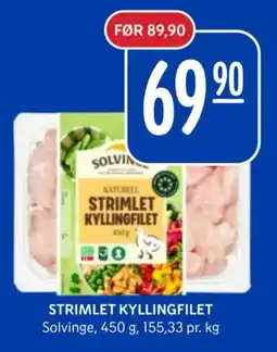 Rema 1000 Solvinge Strimlet Kyllingfilet tilbud