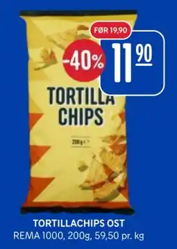 Rema 1000 Tortillachips ost tilbud