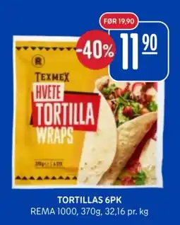 Rema 1000 Texmex hvete tortilla wraps tilbud