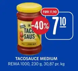 Rema 1000 Rema 1000 Tacosauce Medium tilbud